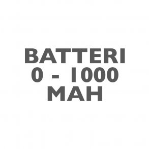Batterier 0-1000mAh